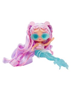 LOL SURPRISE 510444 MERMAID LANA MARINE, BAMBOLA ALLA MODA, CODA CAMBIA COLORE, PINNA MOBILE, ACCESSORI, 4+