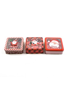 Scatola di Natale in Latta 15X15X5CM - La Magia di Natale per i tuoi regali