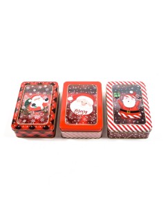 Scatola di Natale in Latta 19X13X5CM - La Magia di Natale nei tuoi regali