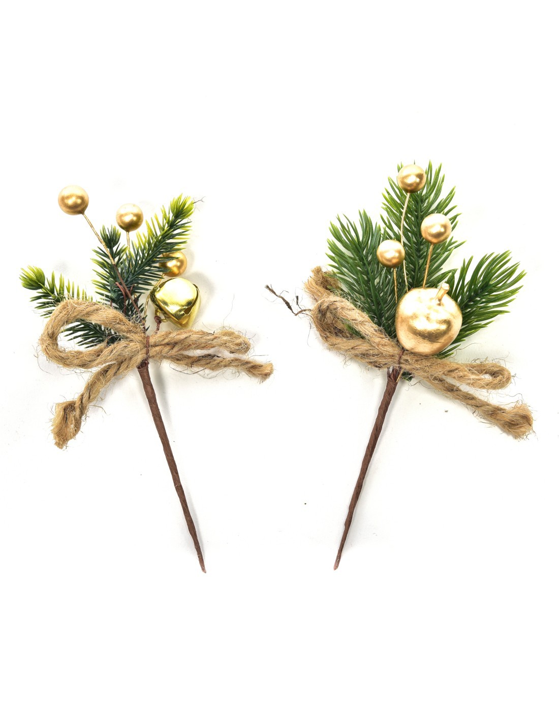 Pick di Natale Campanella Dorata 15CM - La Magia di Natale suona a casa tua
