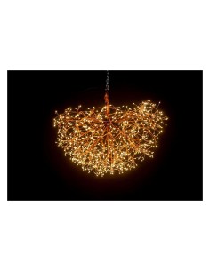 Sfera Microled Rame D50 cm 912 LED Bianco Caldo di Natale - La Magia di Natale a casa tua