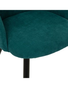 Poltrona in Velluto Verde Giada, Gambe Nere, Design Moderno, Elegante e Confortevole, Ideale per Salotto o Studio