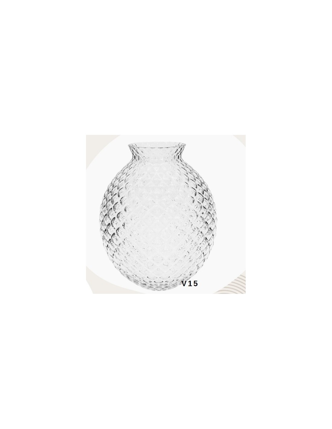 VASO VETRO CHIC 24X29CM ARIA