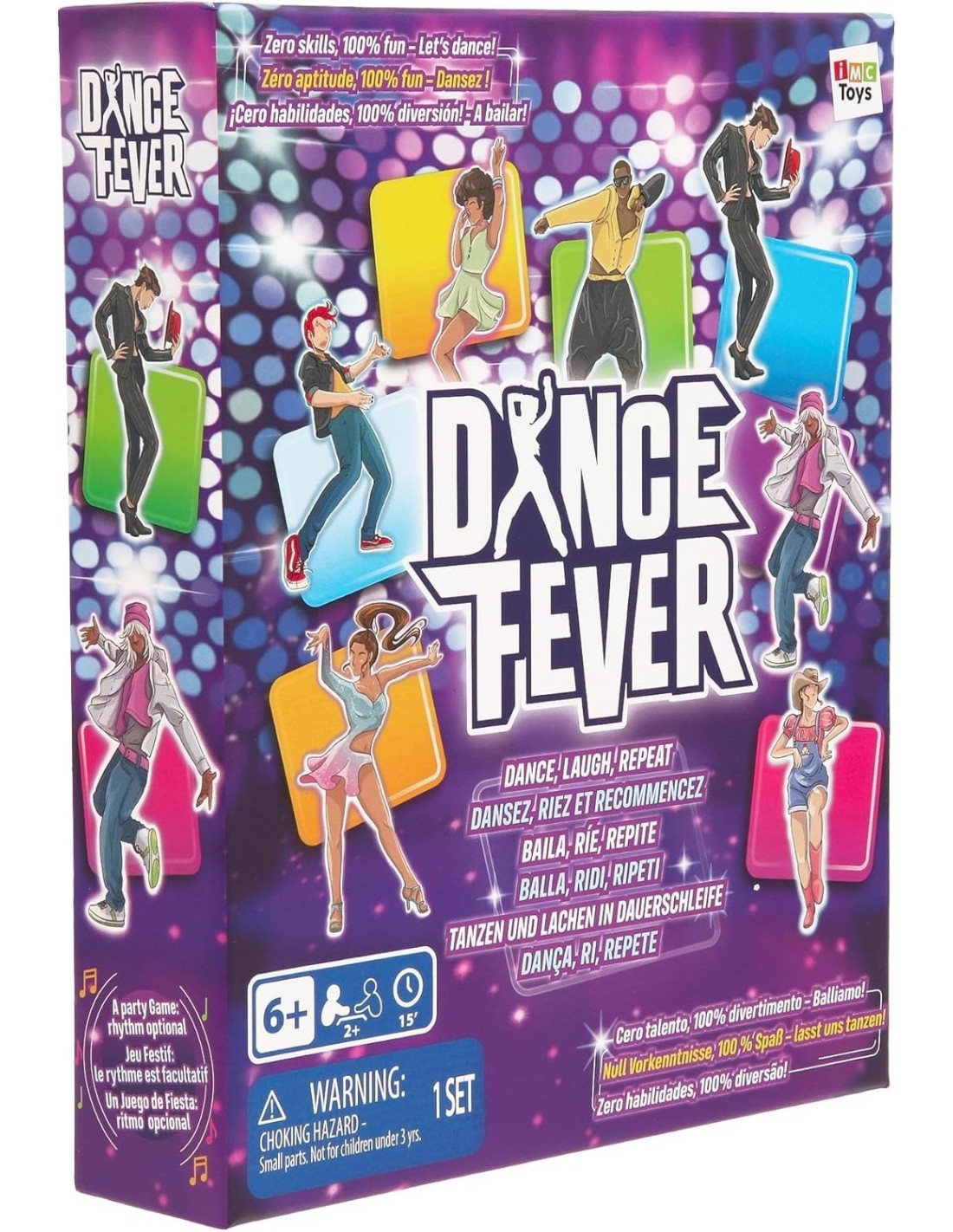 DANCE FEVER, PARTY CARD GAME, BALLA, RIDI, RIPETI, GIOCO DI CARTE PER BAMBINI E ADULTI