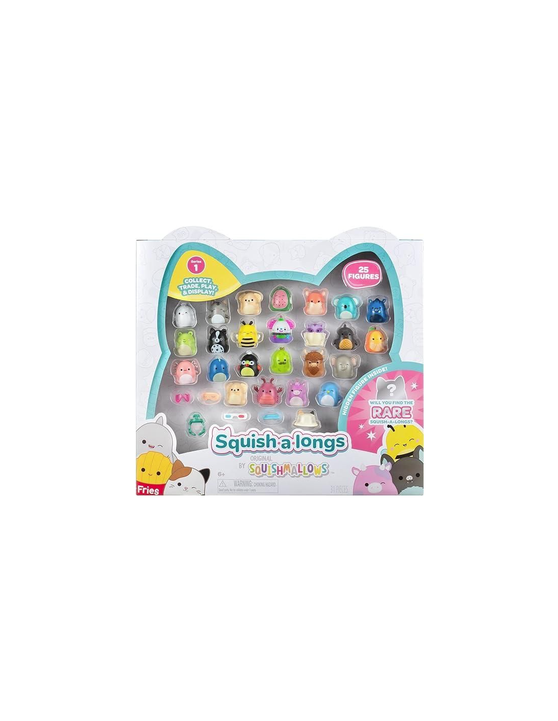 SQUISHALONGS SQAL0500 SET 25 PERSONAGGI CON ACCESSORI