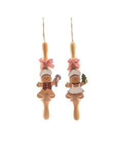 Pendente di Natale in Legno 5X16CM - La Magia di Natale nei tuoi addobbi