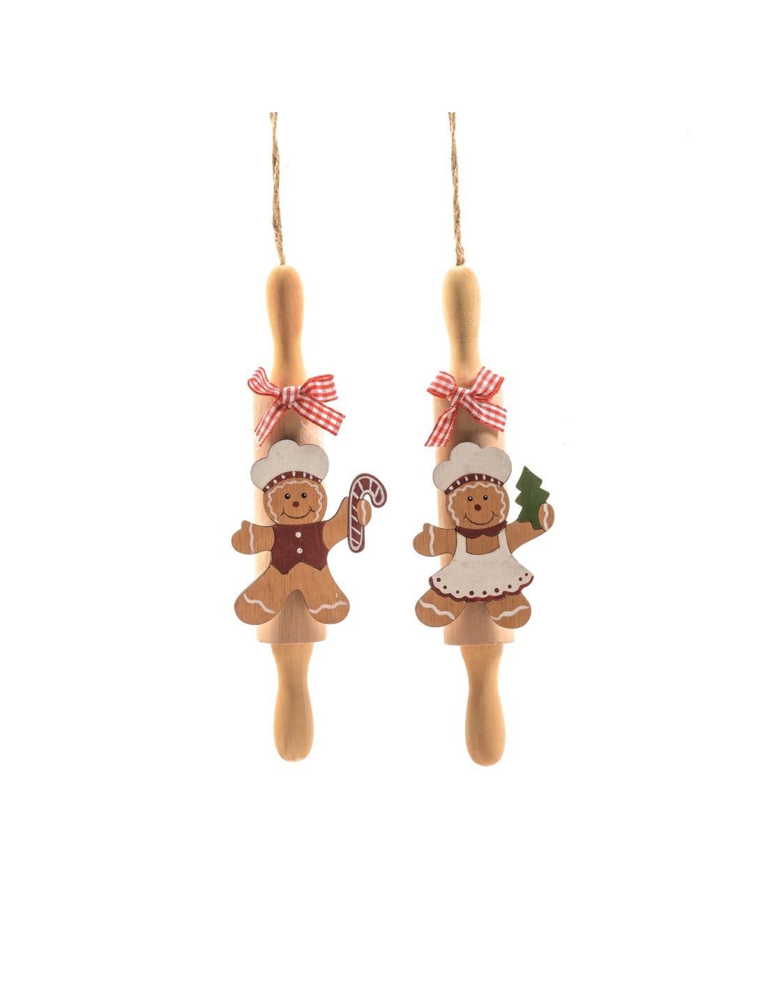 Pendente di Natale in Legno 5X16CM - La Magia di Natale nei tuoi addobbi
