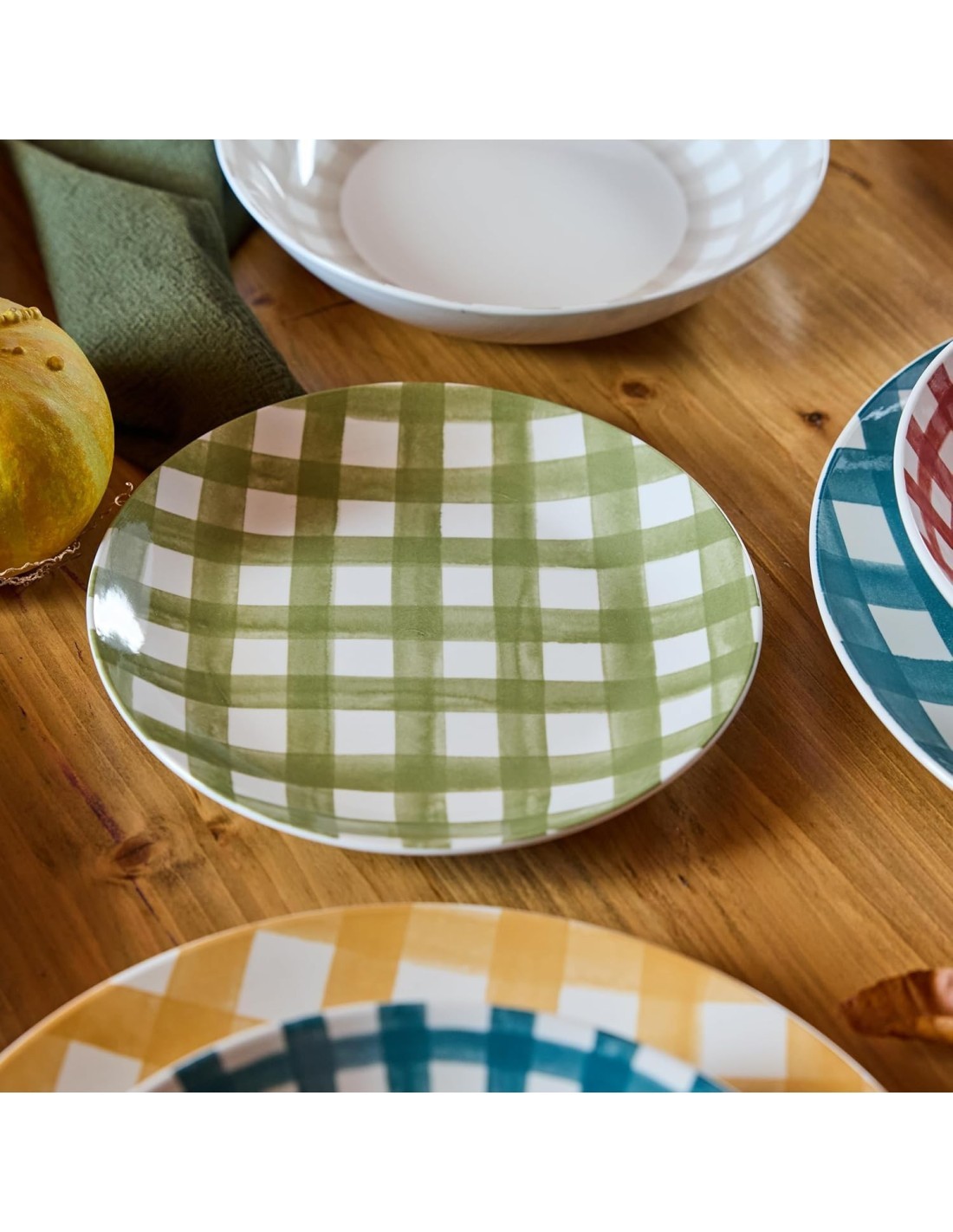 Tognana Caledonia Servizio Piatti 18 Pezzi in Porcellana Multicolor per 6 Persone