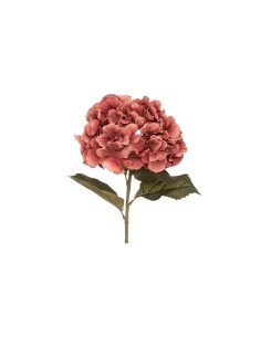Stelo Ortensia Artificiale H83cm Prugna, fiore decorativo realistico, arredo floreale, ideale per vasi, bouquet