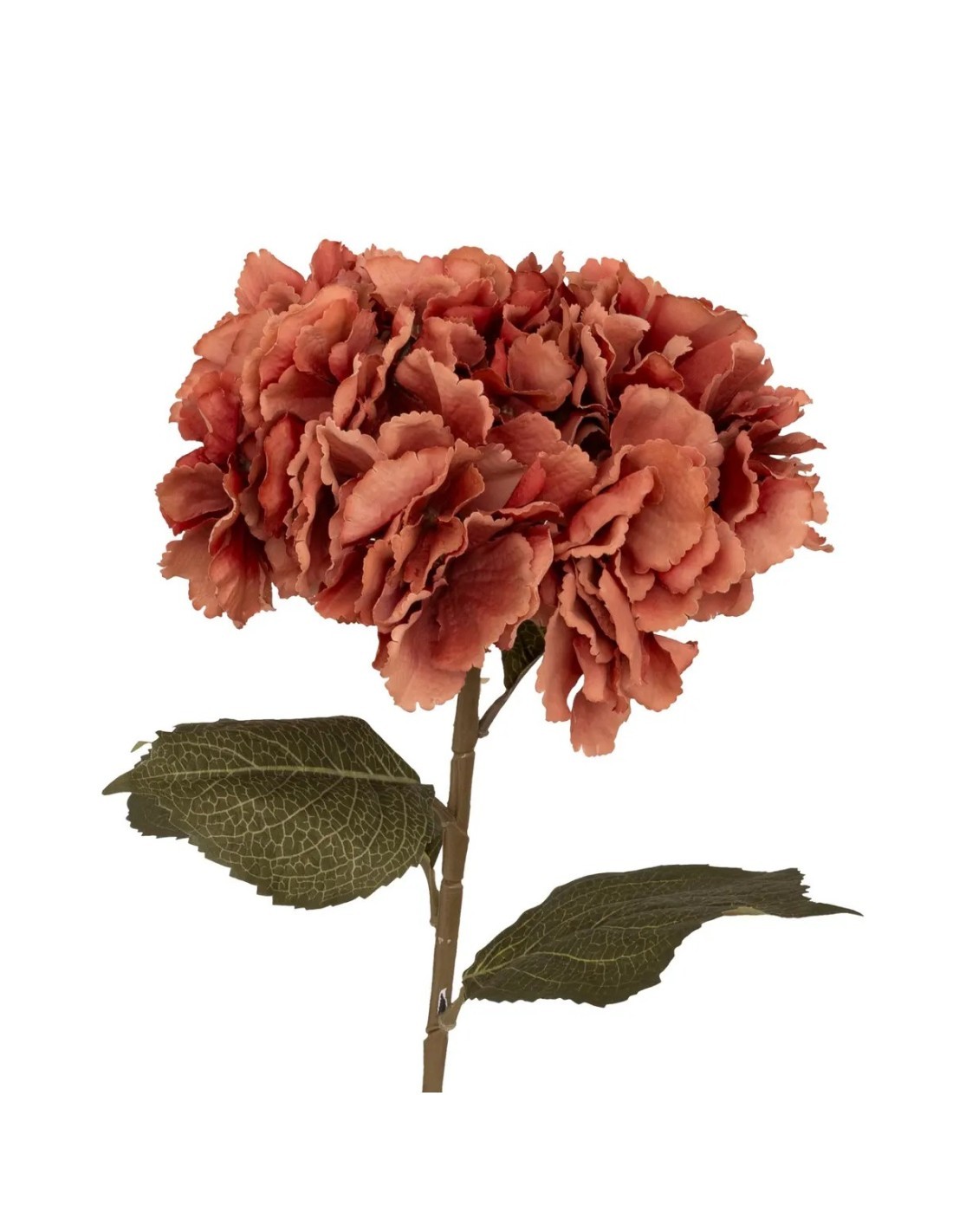 Stelo Ortensia Artificiale H83cm Prugna, fiore decorativo realistico, arredo floreale, ideale per vasi, bouquet