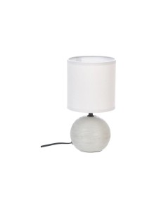 Lampada da Tavolo Timeo 13x25cm Bianco, lampada tavolo bianca, illuminazione moderna, lampada design