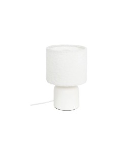 Lampada Tavolo Bona Bouclette 14x22 cm, lampada tavolo bianca, lampada design elegante, illuminazione moderna
