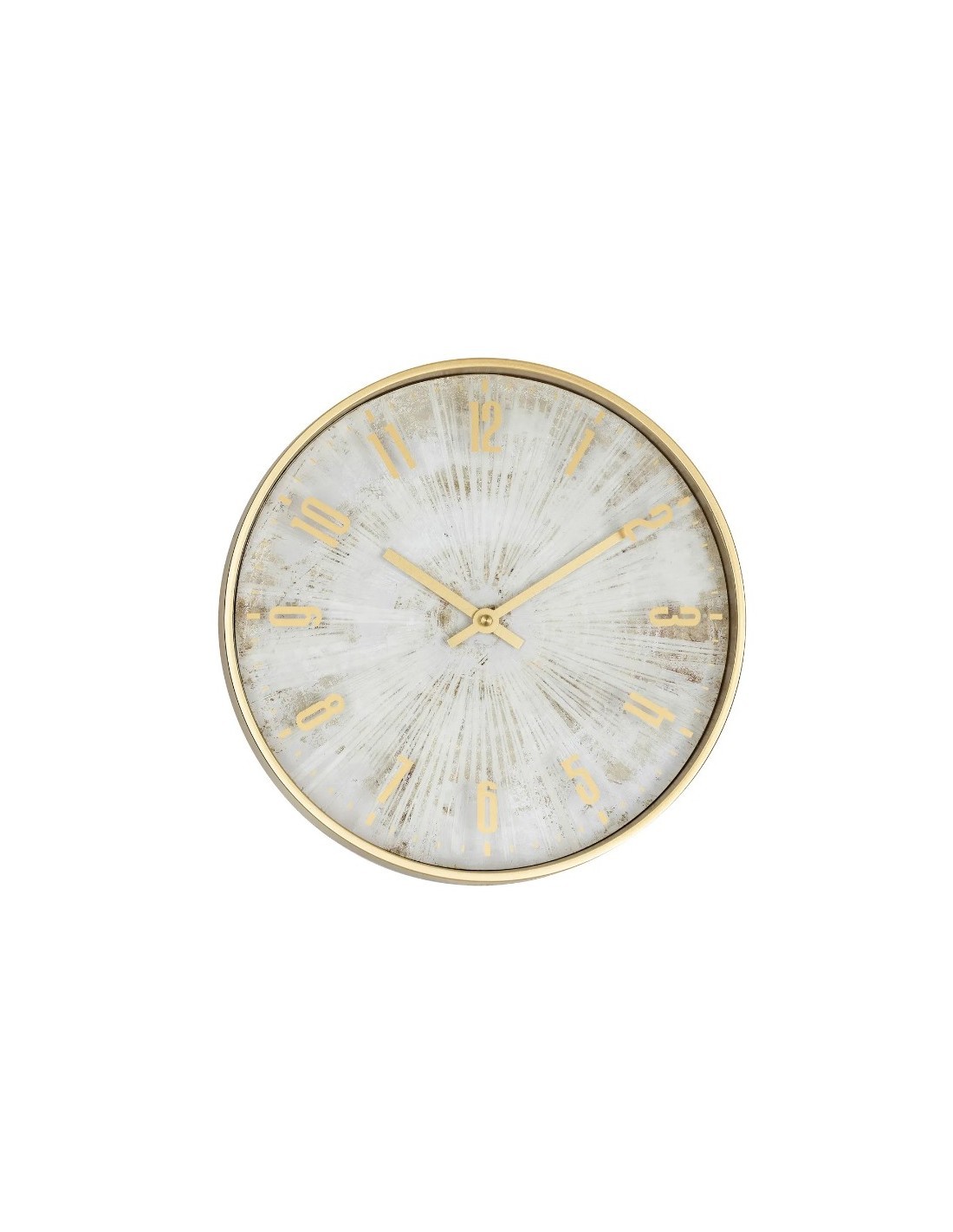 Orologio da Parete Izzie D30cm Dorato, Design Moderno ed Elegante per Ogni Ambiente