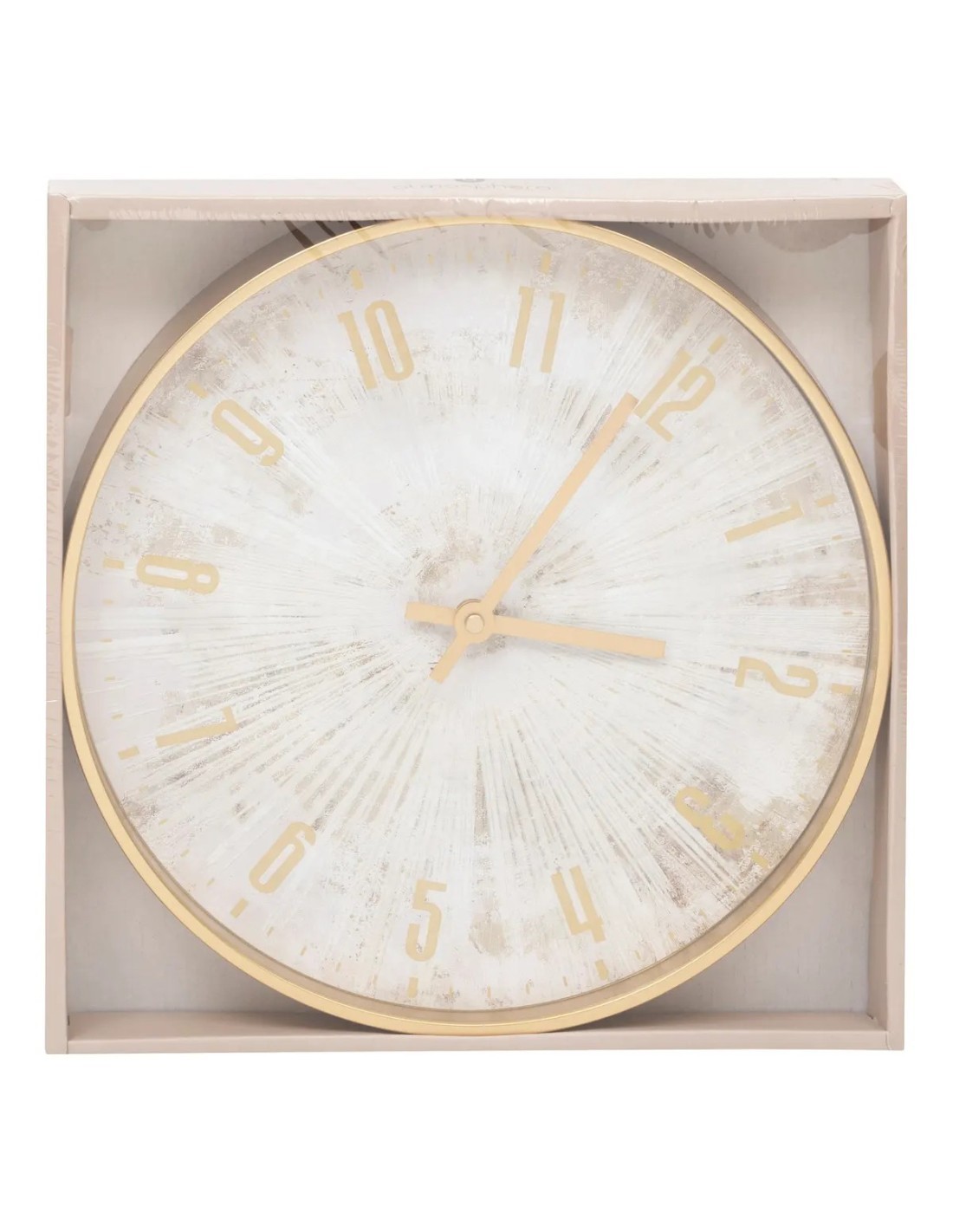 Orologio da Parete Izzie D30cm Dorato, Design Moderno ed Elegante per Ogni Ambiente