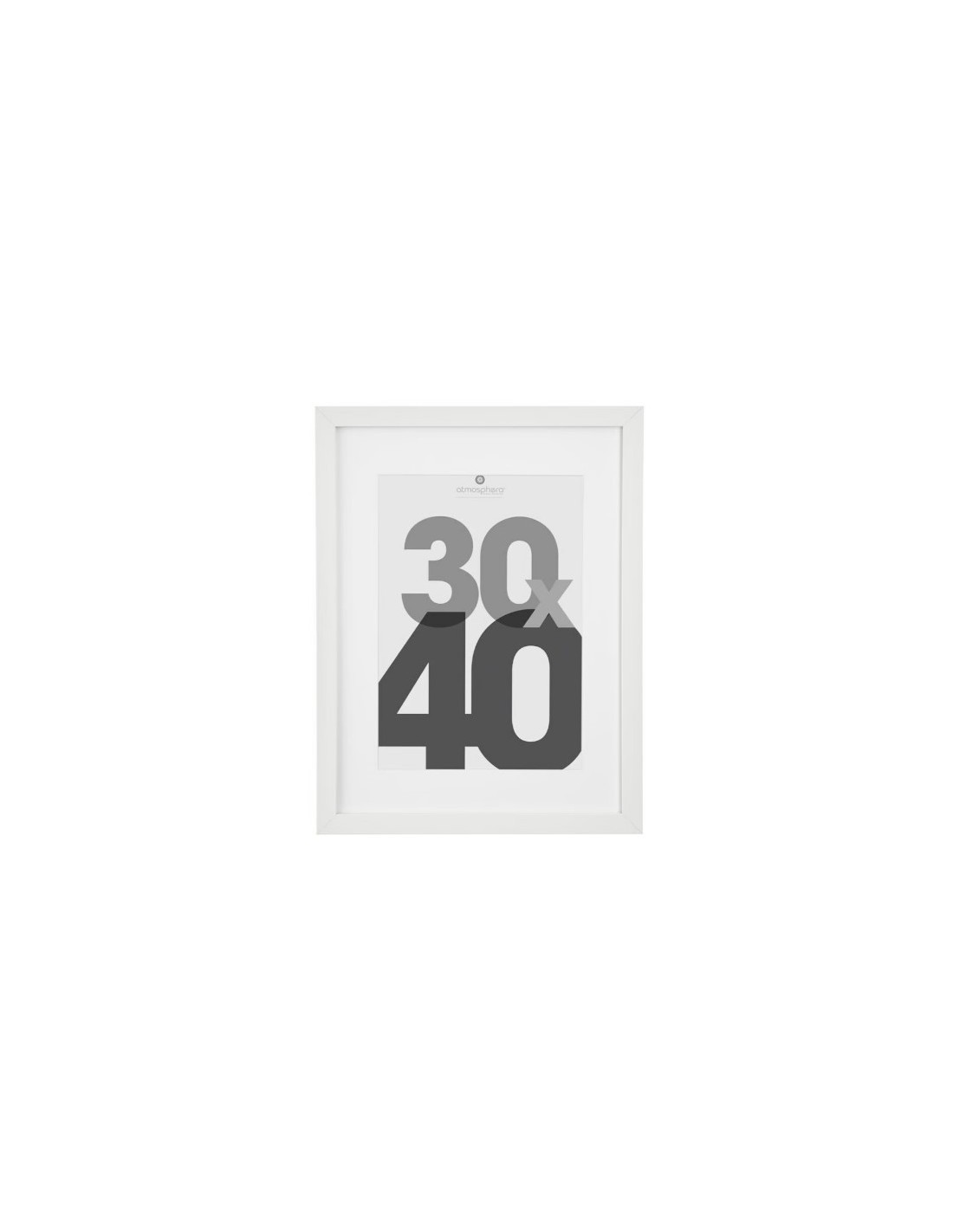 Cornice Foto Éva 30x40 cm Bianco | Elegante Cornice in Legno per Arredo Casa