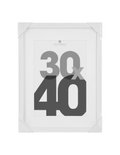 Cornice Foto Éva 30x40 cm Bianco | Elegante Cornice in Legno per Arredo Casa
