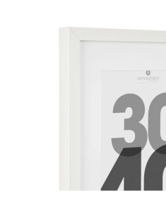 Cornice Foto Éva 30x40 cm Bianco | Elegante Cornice in Legno per Arredo Casa