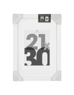 Cornice Foto Éva 21x30 cm Bianco | Elegante Cornice in Legno per Arredo Casa