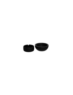 Posacenere in ceramica Olme D10cm nero, posacenere elegante, accessorio casa, posacenere ceramica, posacenere moderno