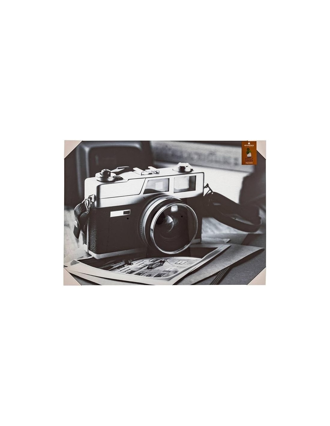 Quadro Tela Nuno 50x70 cm, stampa bianco e nero, decorazione parete moderna, arte minimalista, tela MDF