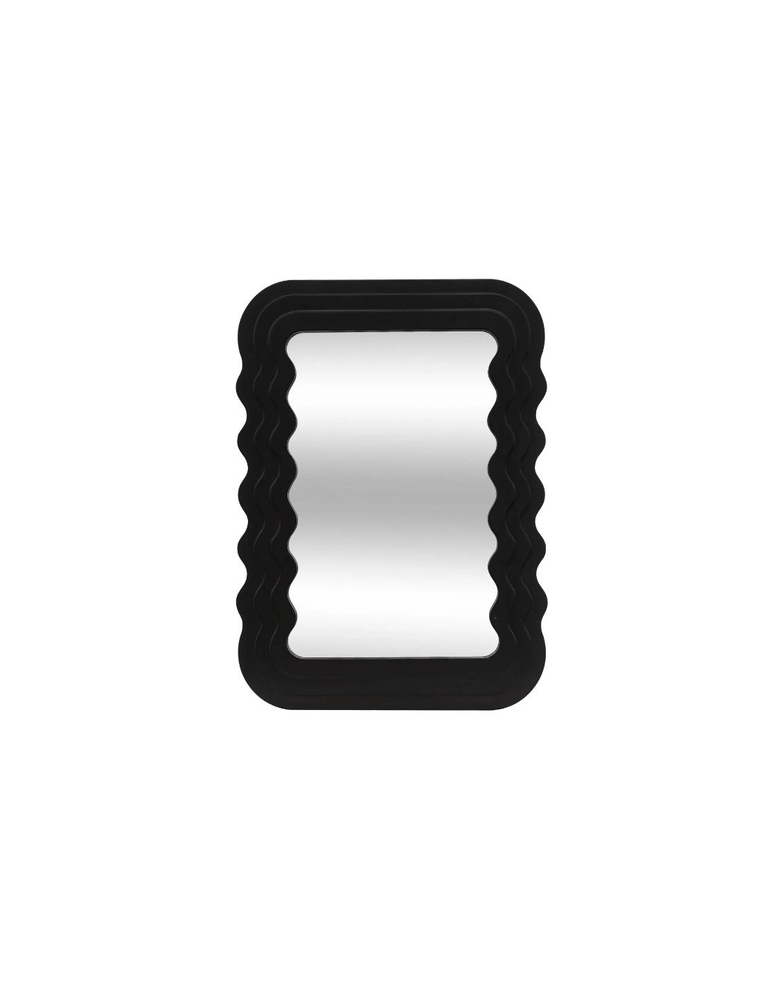 Specchio Bisellato Nero 40x55 cm, Elegante Design in MDF | Specchio BISAUTE