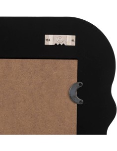 Specchio Bisellato Nero 40x55 cm, Elegante Design in MDF | Specchio BISAUTE