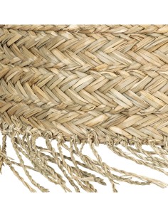 Paralume Hania D37 cm, paralume in canna e metallo, illuminazione naturale, stile boho, decorazione rustica