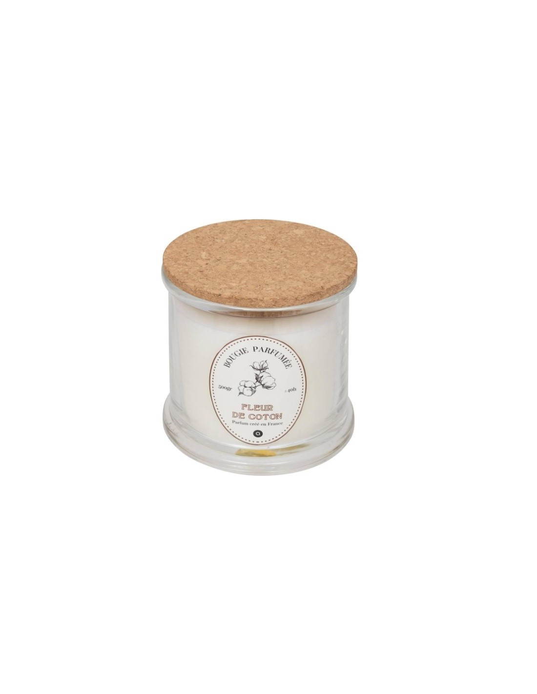 Candela Fiori di Cotone 500gr, profumo delicato, cera di qualità, candela grande, arredo casa, fragranza fresca