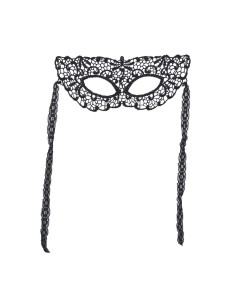 Maschera Nera in Pizzo, Accessorio Elegante per Halloween