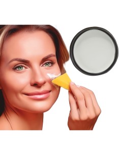 Trucco Bianco con Spugna, 9 gr, Makeup per Halloween e Feste
