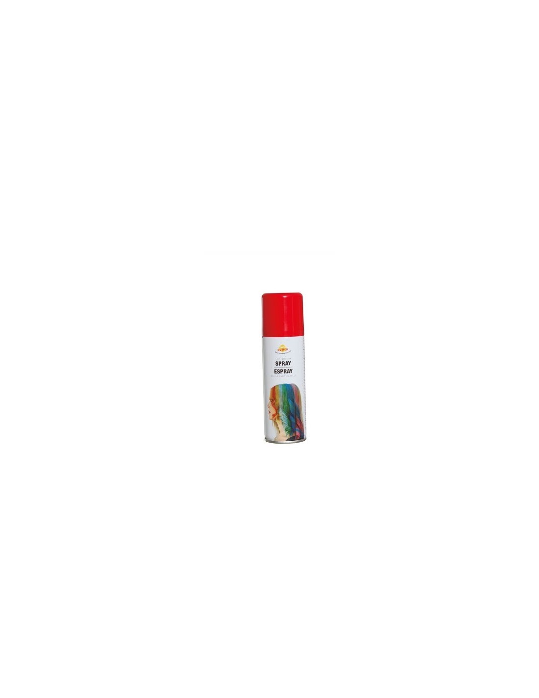 Spray per Capelli Glitterato Rosso, 125 ml, Decorazione Capelli Halloween