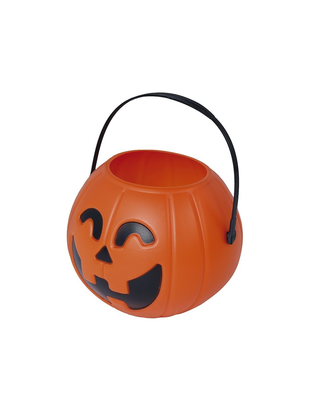 Cestino Zucca, 11 cm, Colore Arancio, Decorazione Halloween