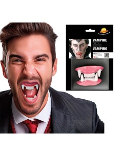 Doppi Denti Vampiro in Lattice, Accessorio Halloween