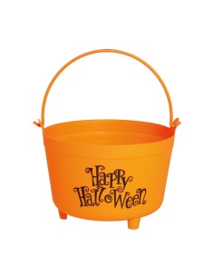 Calderone Arancione, 30 cm, Decorazione Halloween
