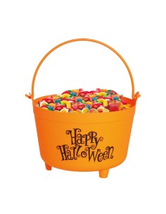 Calderone Arancione, 30 cm, Decorazione Halloween