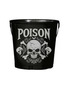 Secchiello Portabottiglie in Metallo, 19x23 cm, Decorazione Halloween