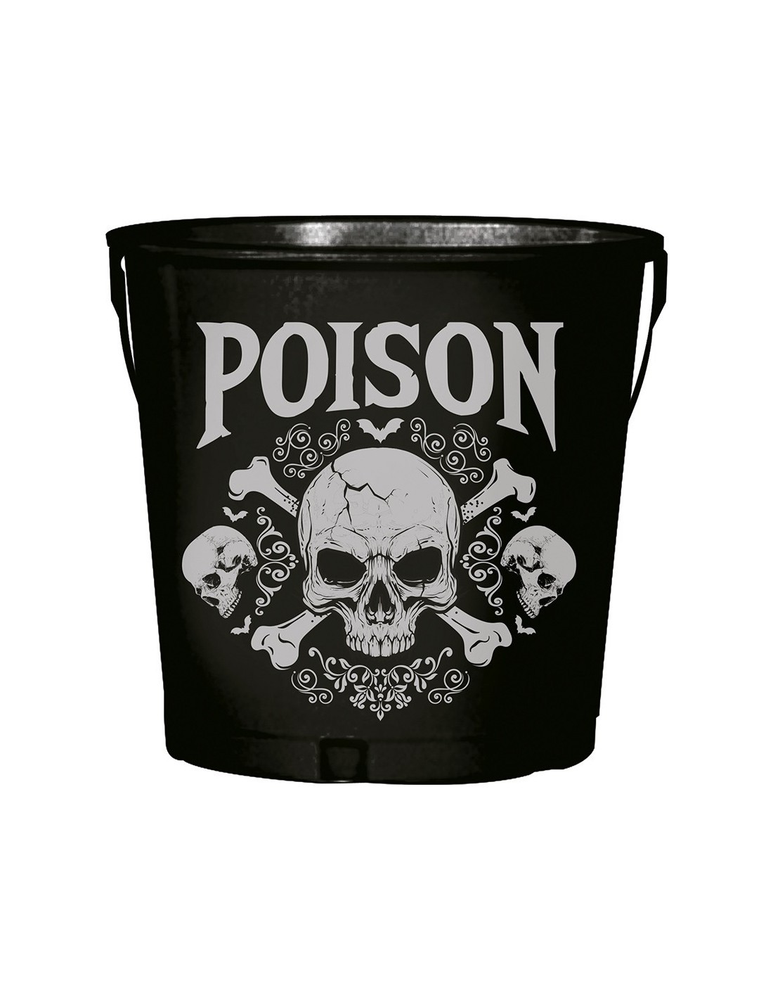 Secchiello Portabottiglie in Metallo, 19x23 cm, Decorazione Halloween