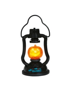 Lanterna Zucca con Luce e Suono, 15 cm, Decorazione Halloween