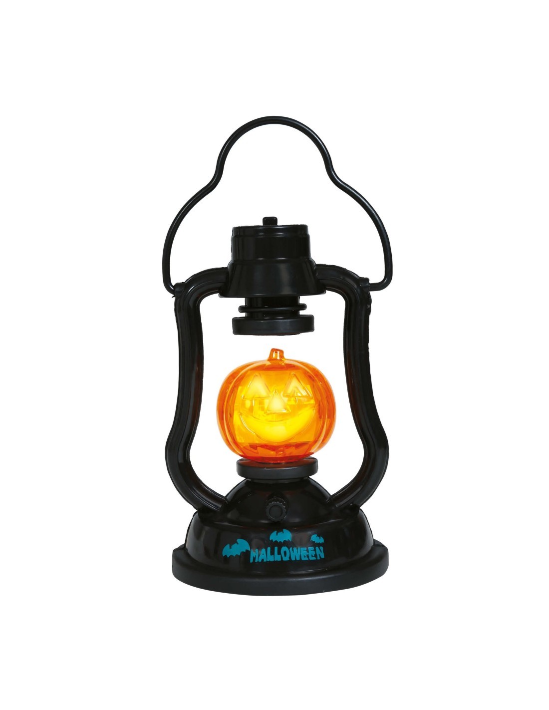Lanterna Zucca con Luce e Suono, 15 cm, Decorazione Halloween