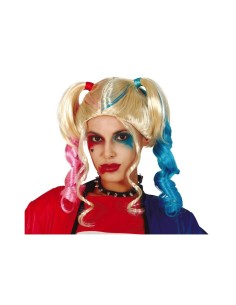 Parrucca Codini Colorati, Accessorio per Feste, Travestimenti e Halloween