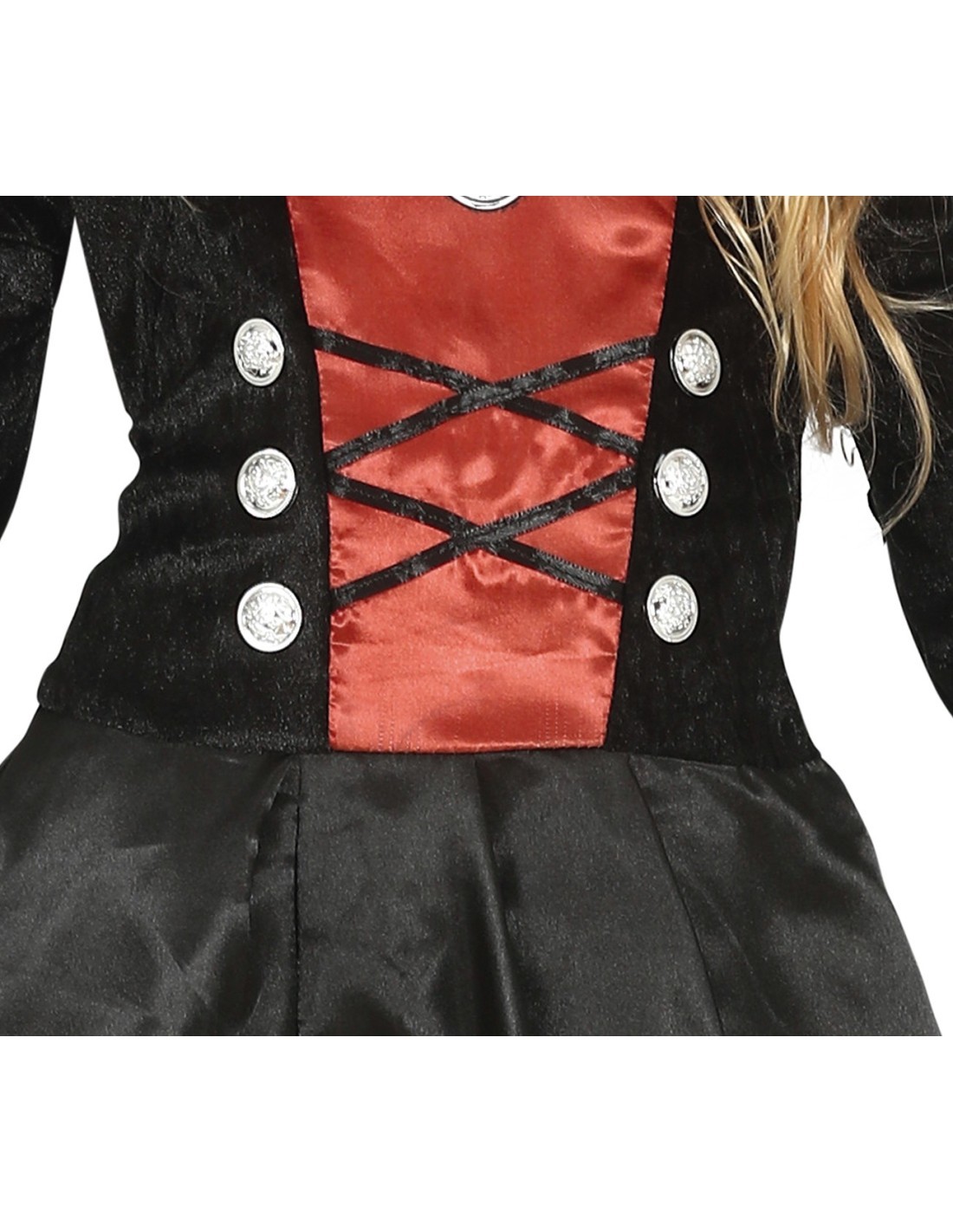 Costume Vampira, Abito Taglia 7-9 Anni, Tema Halloween, Vampiri
