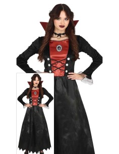 Costume Vampira, Abito, Taglia 14-16 Anni, Tema Halloween, Vampiri