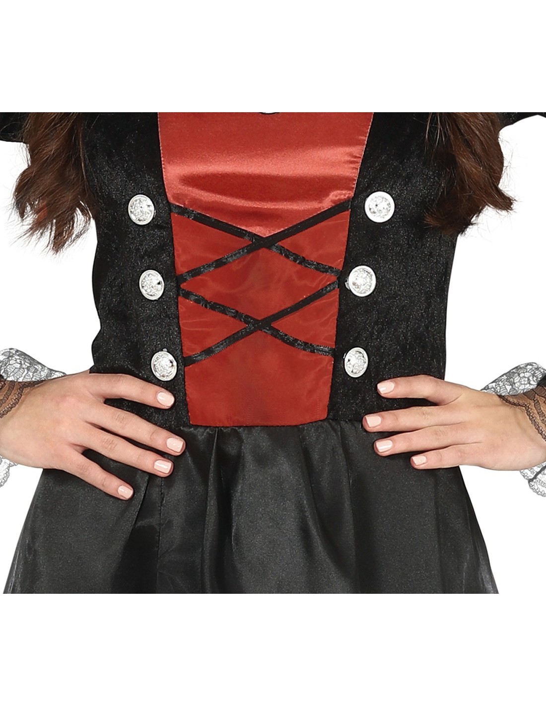 Costume Vampira, Abito, Taglia 14-16 Anni, Tema Halloween, Vampiri