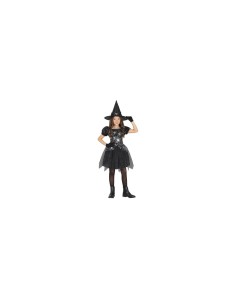 Costume Silver Witch, Sombrero e Abito, taglia 3-4 anni Tema Streghe, Halloween