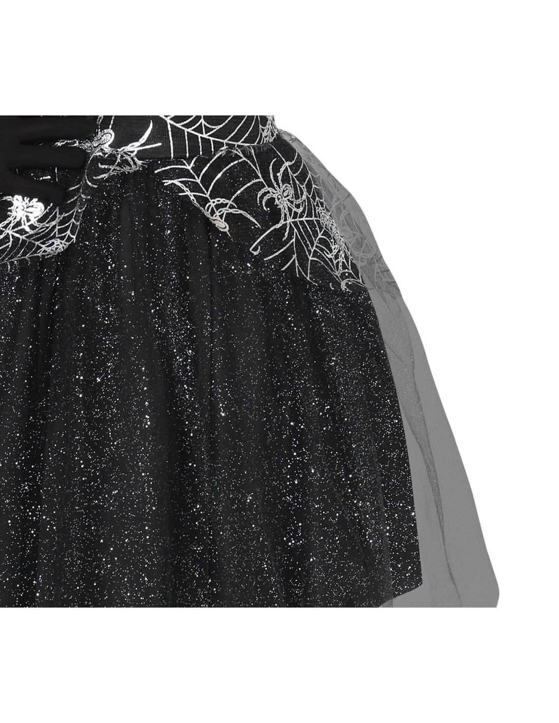 Costume Silver Witch, Sombrero e Abito, taglia 3-4 anni Tema Streghe, Halloween