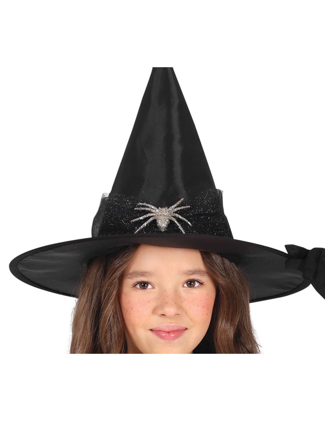 Costume Silver Witch, Sombrero e Abito, taglia 7-9 anni  Tema Streghe, Halloween
