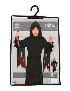 Costume Hooded Assassin Taglia 7-9 Anni, Tema Halloween