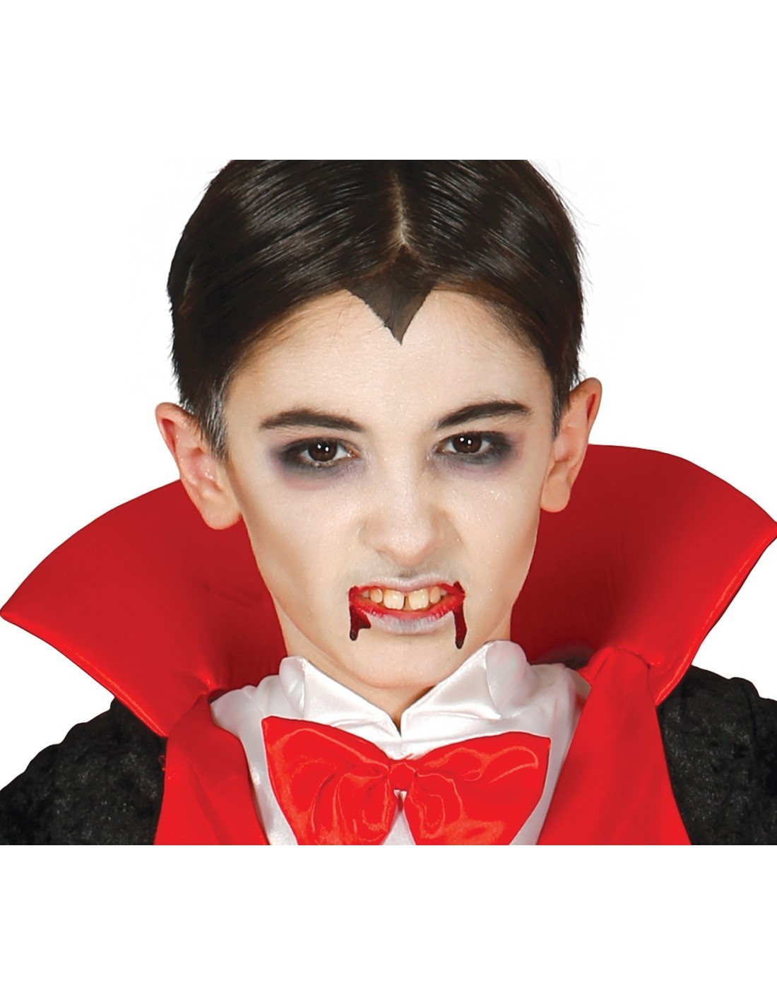 Costume Conte Vampiro, Body, Camicia e Mantello, Taglia 5-6 Anni, Tema Halloween, Vampiri