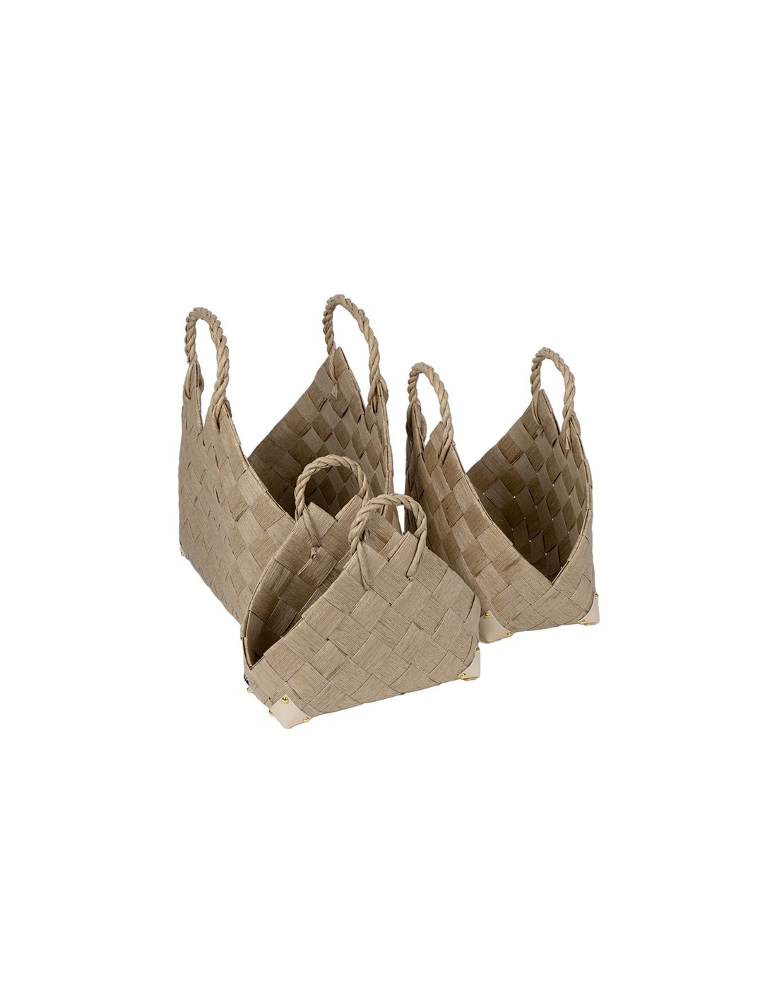 CESTO BORSA 138285 3 MIS CARTA AVORIO 50X32X36CM