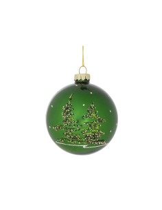 SFERA 139265 VETRO D8CM VERDE DEC ALBERO